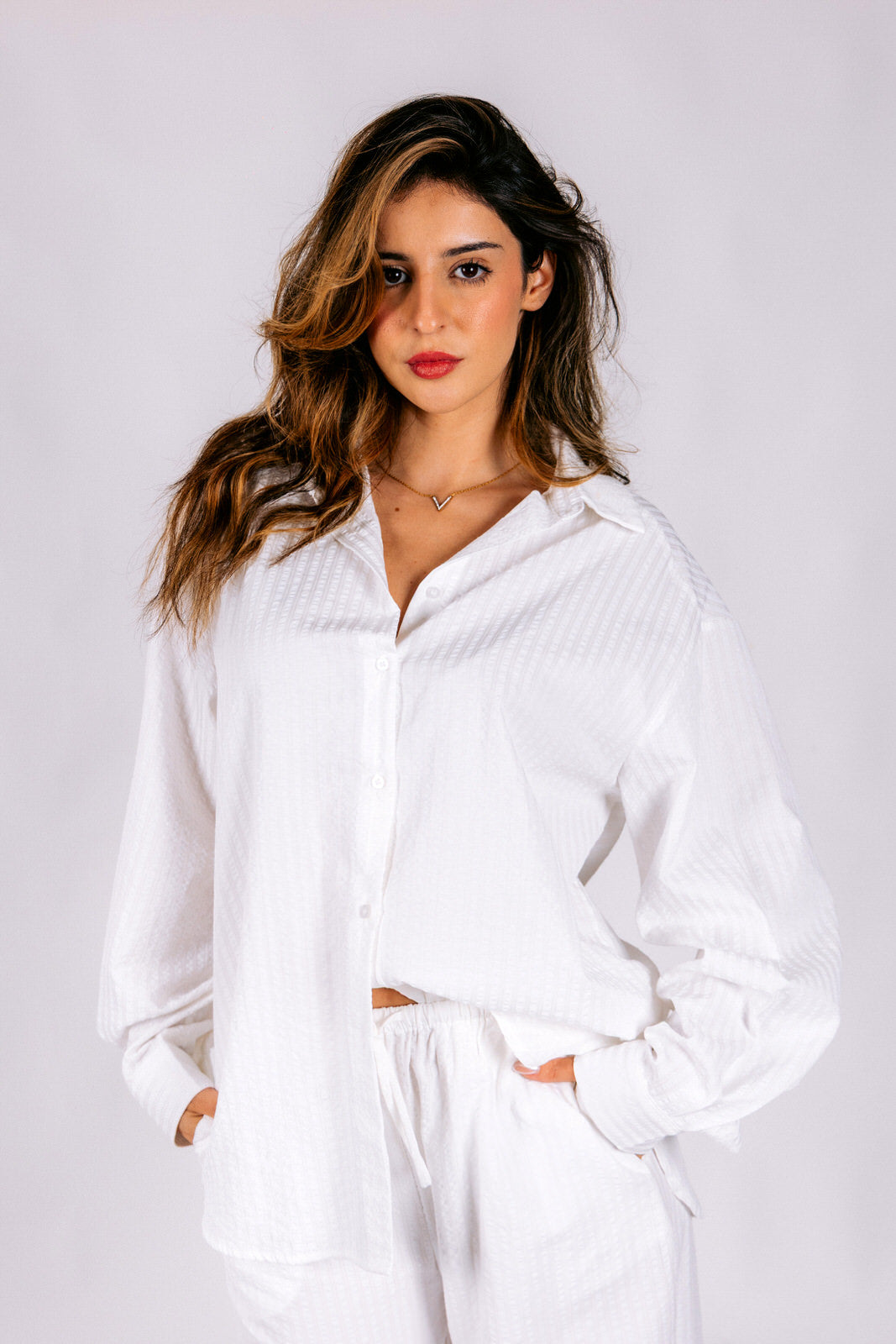 Chic Intercalated Stripe Set